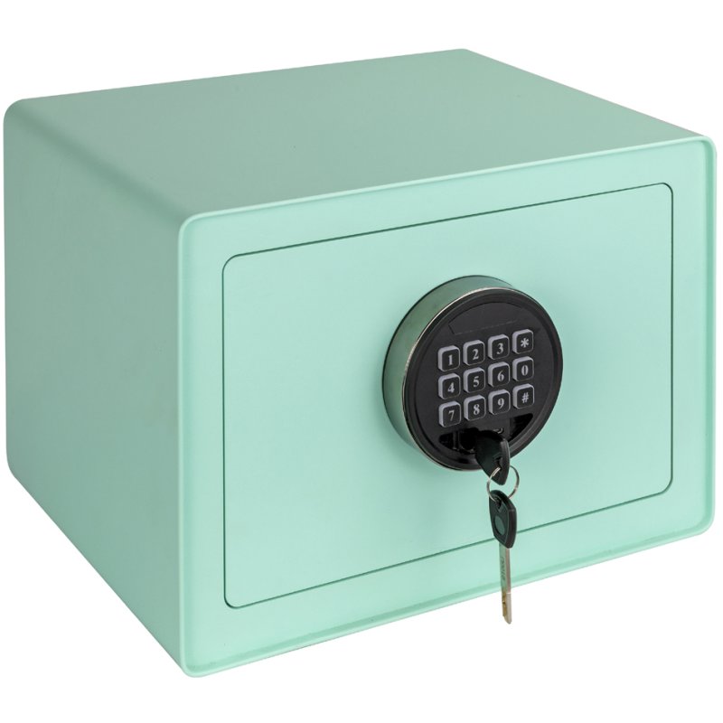 Phoenix Dream kluis met elektronisch slot, mint, 350×250×250 mm